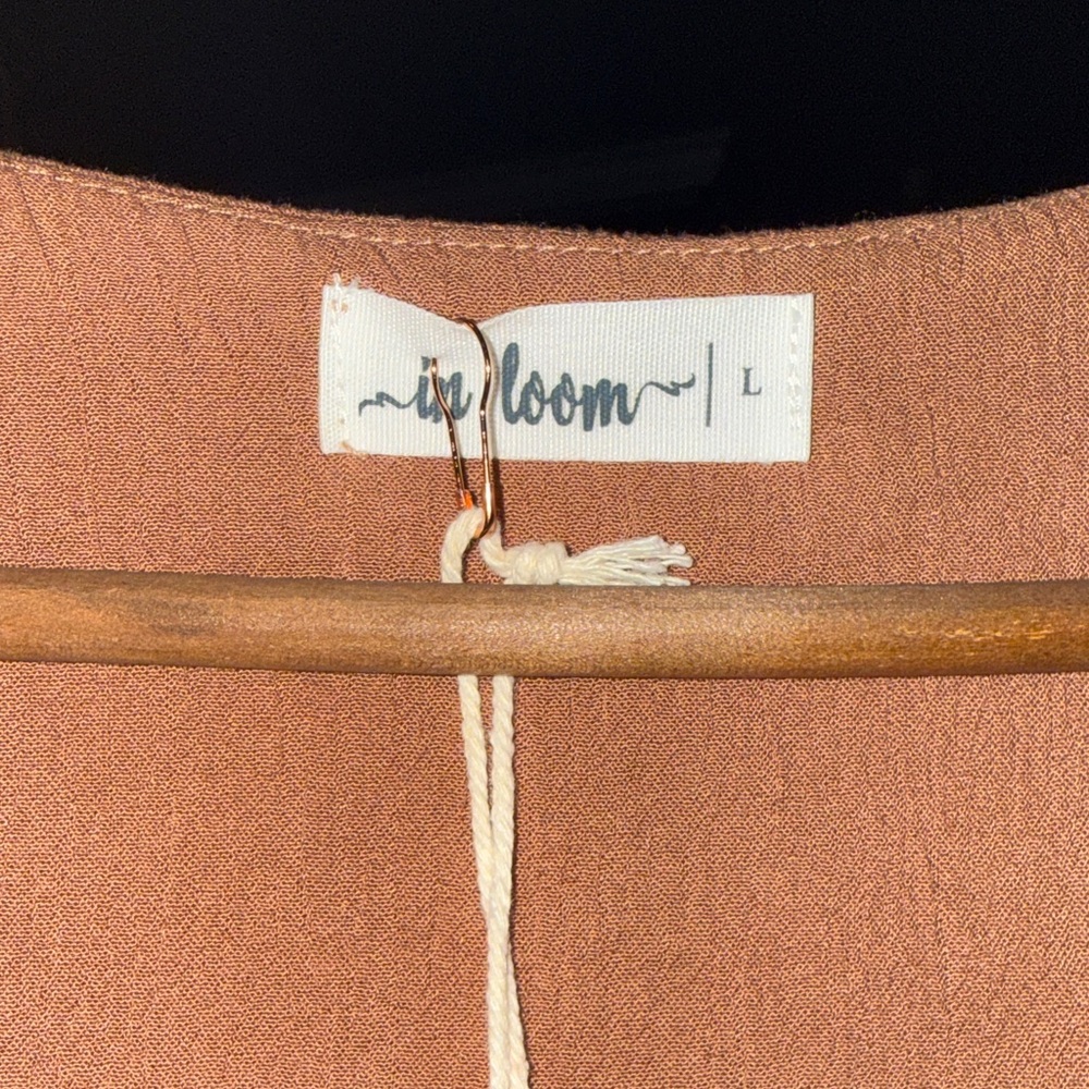 Bohemian Long Sleeve Maxi Dress in Rust - Picture 2 of 5